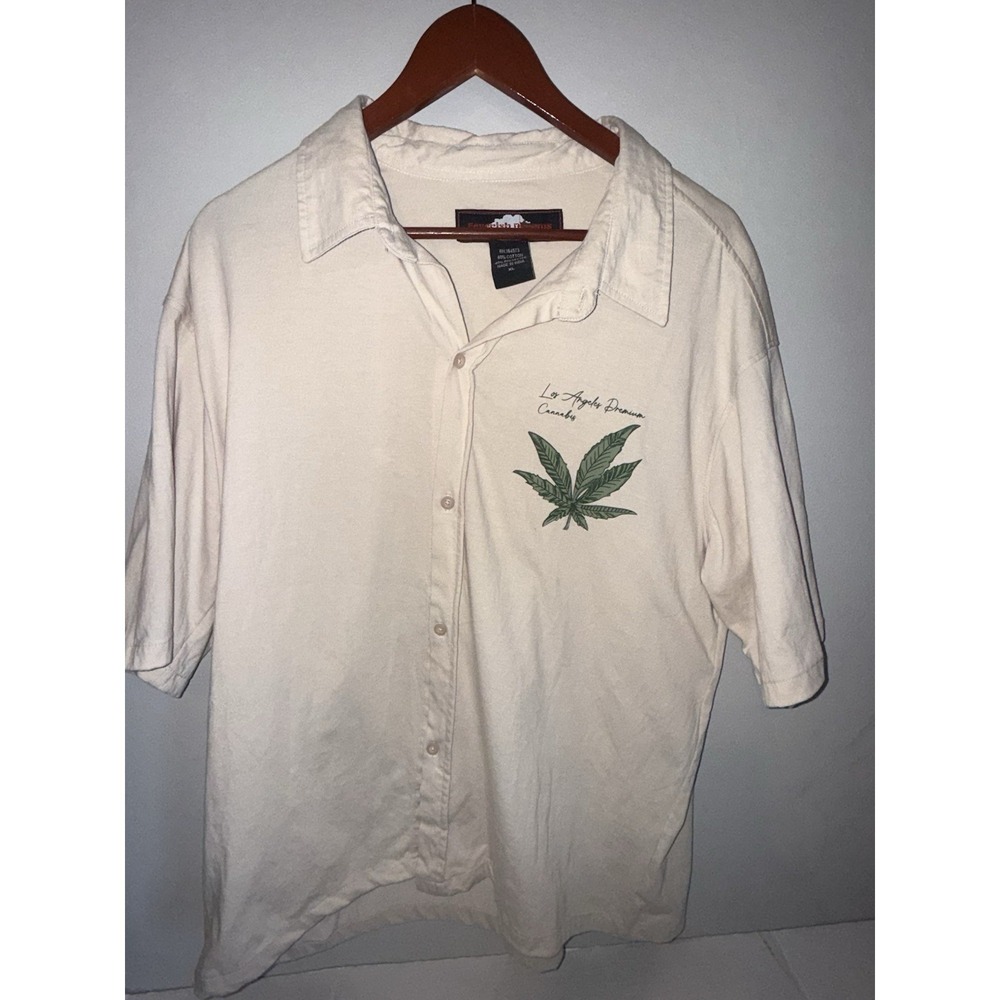 Feverish‎ Dreams Los Angelos XL Button Down Cannabis Shirt